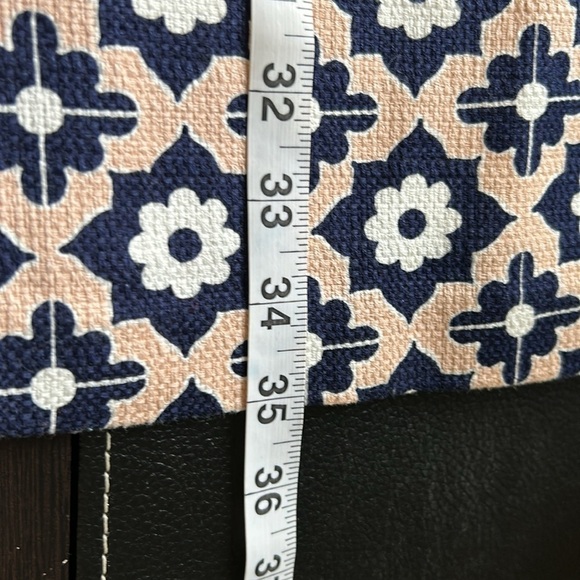 Boden Women's Pippa Floral Shift Knee Length Dress Pockets Navy Blue Peach Sz 12 - Picture 14 of 14